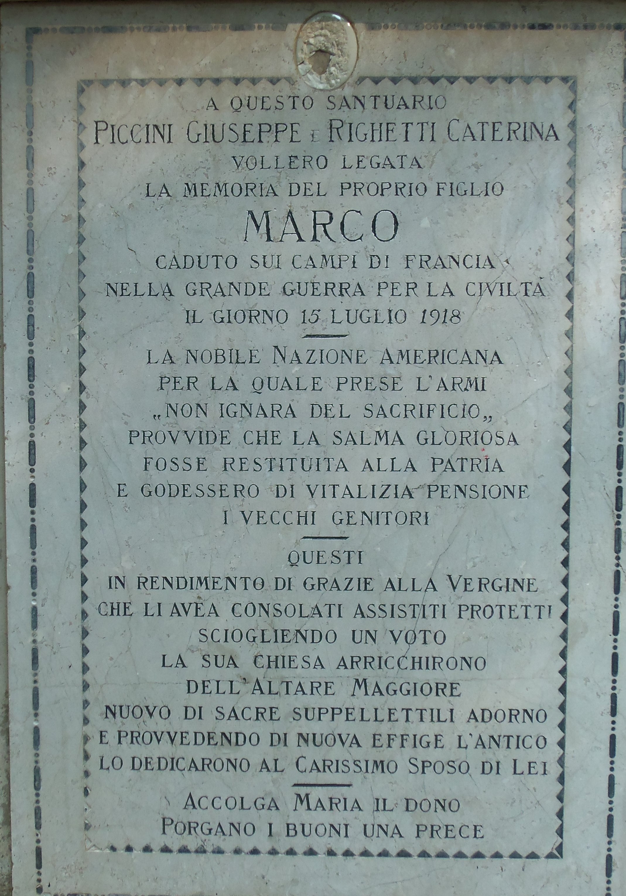 Piccini Marco lapide