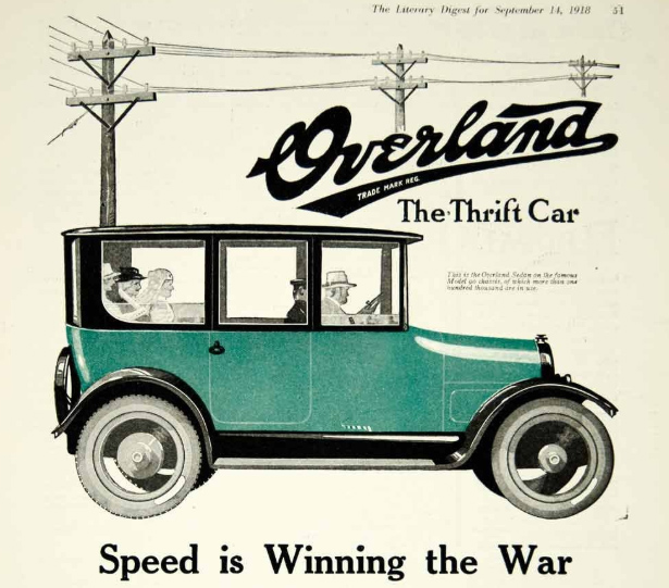 Willys-Overland Incorporated Toledo Advertisement 1918